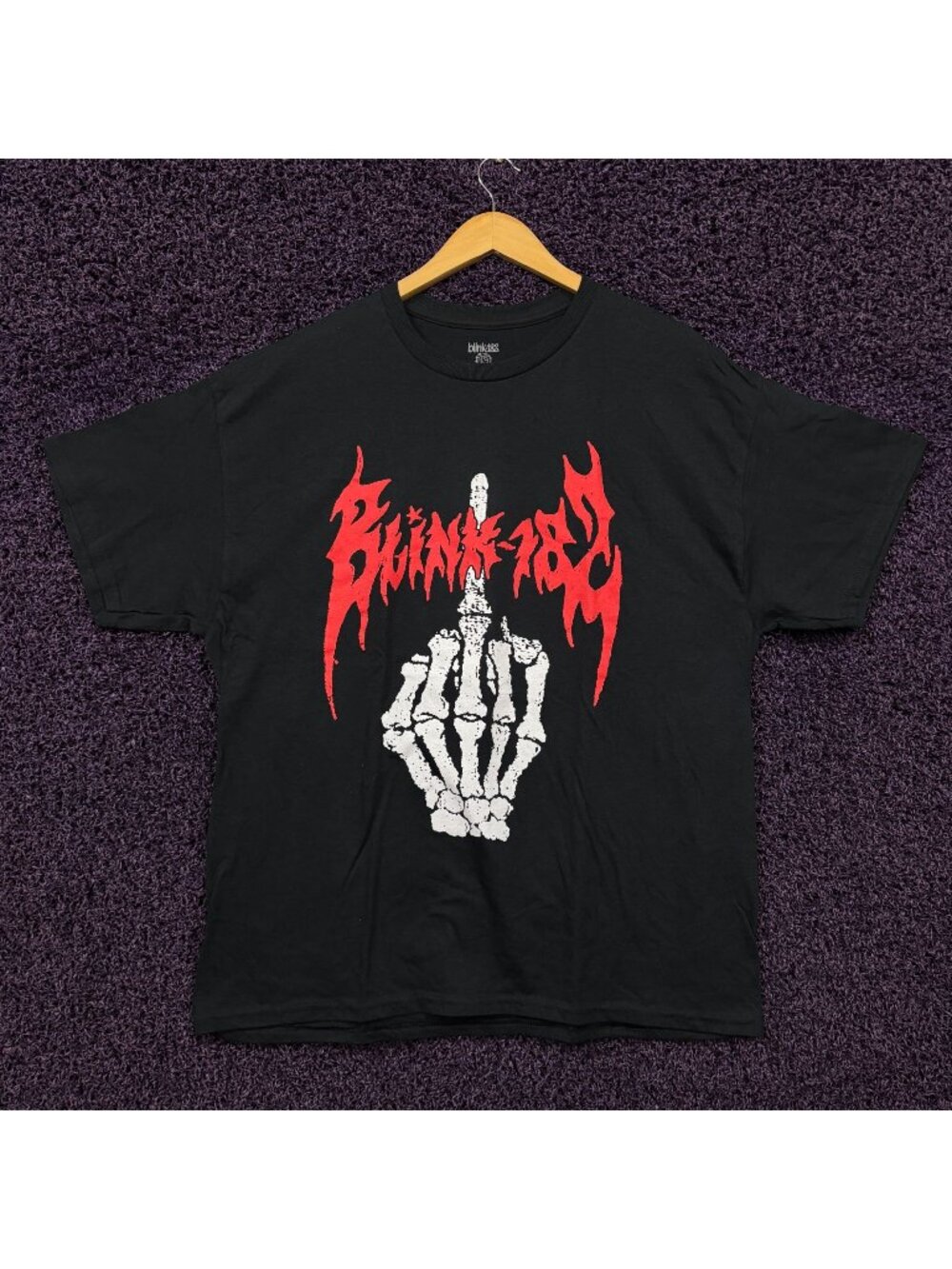 Blink-182 Skeleton Middle Finger T-Shirt Size Extra Large
